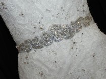 wedding photo - Modern Crystal Bridal Sash - Wedding Dress Belt