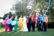 wedding photo - Rainbow meets steampunk at Jen & Clynton's South Africa wedding 
