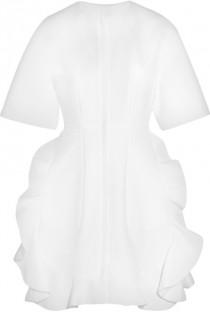 wedding photo - Ruffled cotton-twill mini dress Giambattista Valli