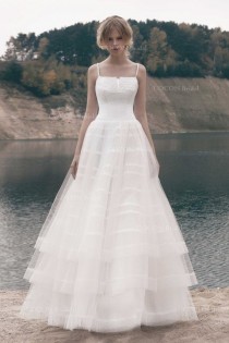 wedding photo - Wedding Dress Designer Wedding Dress Gown Delicate Layered Tulle Wedding Gown With Lace Modern Wedding Dress Haute Couture Dress - "Taiti"