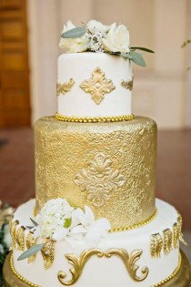 wedding photo - The Most Adored Floral Wedding Cakes