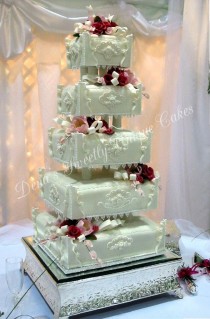 wedding photo - Wedding Cakes, White. Indian Weddings Magazine