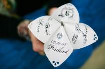 wedding photo - Let your guests see the future with cootie catcher programs