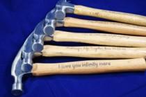 wedding photo - Marked Moments Keepsakes Releases Perfect Father's Day Gift with Personalized Hammer