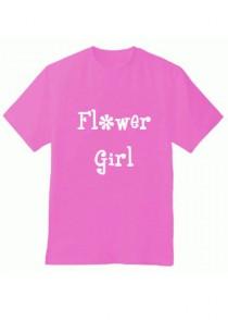 wedding photo - Flower Girl Shirt, Personalize with her name, gift