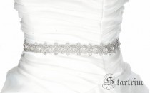 wedding photo - CORA Wedding Belt, Bridal Belt, Sash Belt, Crystal Rhinestones