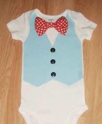 wedding photo - Coming home outfit Baby boy take home outfit 1st birthday outfit boy Light blue baby vest Smash cake boy Carnival birthday Baby tux outfit