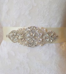 wedding photo - Wedding Belt, Bridal Belt, Sash, Bridal Sash, Belt, Crystal Sash, Rhinestone Belt, Wedding Belt Sash, Crystal Wedding Belt,