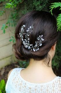 wedding photo - Crystal Hair Piece, Crystal Hair Vine, Wedding Hair Clip, Hair Jewelry, Hair Spray Comb, Headpiece, Wedding Hair Comb, Rhinestone Hair Pin