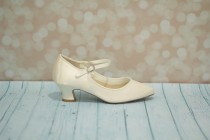 wedding photo - Wedding Shoes By Arbie Goodfellow - Parisxox - Vintage Wedding Shoes - Louis Heel Shoes - Vintage Styled Shoes - Choose From Over 150 Colors