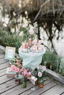 wedding photo - Romantische Sommerhochzeitsinspiration in Rosegold & Mint