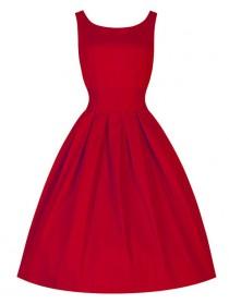 wedding photo -  Red Audrey Hepburn Style 50S Retro Dress