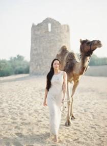 wedding photo - Desert Bridal Session in Dubai - Wedding Sparrow 