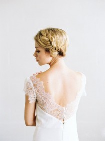 wedding photo - Ella - Silk Crepe Wedding Dress By SaintIsabel