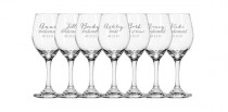 wedding photo - 1 Personalized Wine Glass, Bridesmaid Wine Glass, Gift for Bridesmaid, Etched Wine Glass, Custom Wine Glass, Wedding Wine Glass