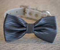 wedding photo - Charcoal wedding, Charcoal Dog Bow Tie, Pet Wedding accessory, Charcoal wedding idea, Dog Bow tie, Pet accessory