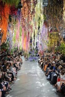 wedding photo - The Amazing Floral Display At Yesterday’s Dior Show 