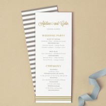wedding photo - Printable Wedding Program Template 