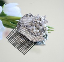 wedding photo - Wedding Hair Comb, Bridal Hair Accessories, intage Wedding Hair Comb, Hair Comb, Bridal Comb