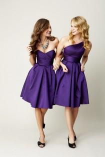 wedding photo - Purple Bridesmaids Dresses!