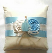 wedding photo - Disney Cinderella Wedding Ring Pillow