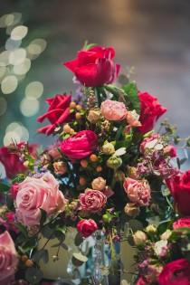 wedding photo - English Rose Great British Countryside Floral Filled Wedding -...