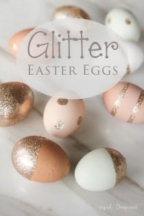 wedding photo - Glitter Easter Eggs