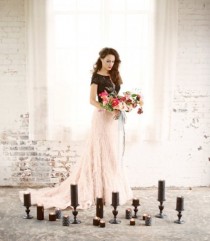 wedding photo - Moody Marsala Wedding Inspiration At Industrial Loft 