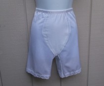 wedding photo - Vintage Illusions White High Waisted Panty Girdle / Foundation Garment // Size Large - 32 waist