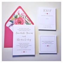 wedding photo - Annabelle Design, Modern, Stylish, Heart, Arrow, Floral, Flower, Classic, Bright, Chic, Vogue, Wedding Invitation