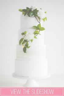 wedding photo - Winter Wedding Cakes - Polka Dot Bride