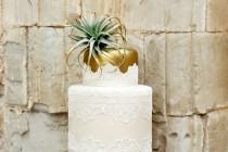 wedding photo - Modern Wedding Cake Toppers