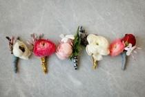 wedding photo - Boutonnieres to Match Your Wedding Style