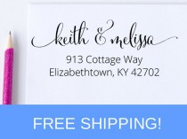 wedding photo - Self Inking Address Stamp - Return Address Stamp - Address Stamp   (D127)