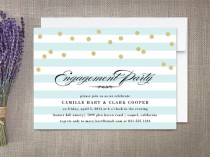 wedding photo - Engagement Party Invitation, Glitter Confetti