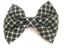 wedding photo - Dog bow tie Black and white dog bow tie Collar bow tie Bow tie for dog Wedding dog bow Pet bow tie