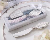 wedding photo - Free shipping 200box Leaf Chrome Jam spreader WJ105 Shanghai Beter Gifts from Reliable gift handmade suppliers on Shanghai Beter Gifts Co., Ltd. 
