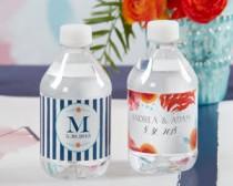 wedding photo - Personalized Water Bottle Labels - Botanical