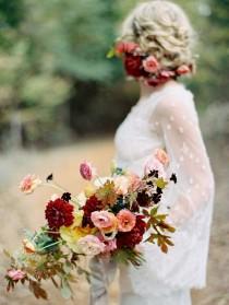 wedding photo - Bold Fall Floral Inspiration