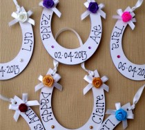 wedding photo - Personalised Horse shoe - a great wedding gift to give to the bride and groom or decoration at your own wedding.