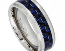 wedding photo - Titanium ring, carbon fiber mens wedding ring,mens jewelry, mens gift,  men band, titanium wedding band,  mens engagement ring