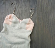 wedding photo - Cashmere playsuit underwear,  pastel peach lingerie, wool lingerie, one piece underwear. More colors. Made to measure. washable.