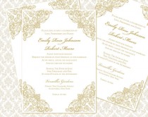 wedding photo - DIY Wedding Invitation Printable Template (5x7 invitation) 