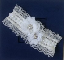 wedding photo -  Wedding leg garter, Wedding Leg Belt, Rustic Wedding Garter, Bridal Garter , Of white Lace, Lace Garters, ,Wedding Accessory