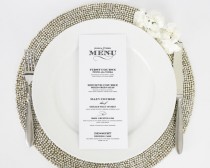 wedding photo - Wedding Menu - Dinner Menu - Ornate Elegance Design - Deposit