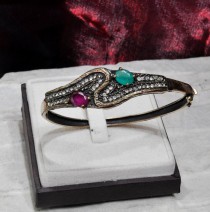 wedding photo - Bracelet With Rhinestones, Ruby Bracelet, Antique Bracelet,wedding bracelet, antique jewelry, antique bracelet, antique wedding jewelry