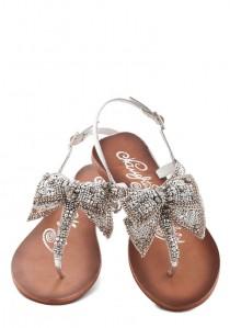 wedding photo - Twinkling Trimmings Sandal In Silver