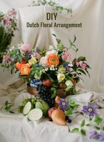 wedding photo - DIY Dutch Floral Arrangement
