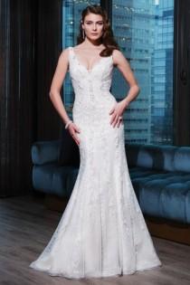 wedding photo -  Sassy Sleeveless Floor-Length Zipper Spaghetti Straps Bridal Wedding Casual Dress