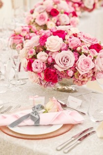 wedding photo - Pink Wedding Flowers